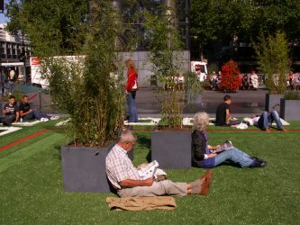 Plants the flying grass carpet rotterdam schouwburgplein