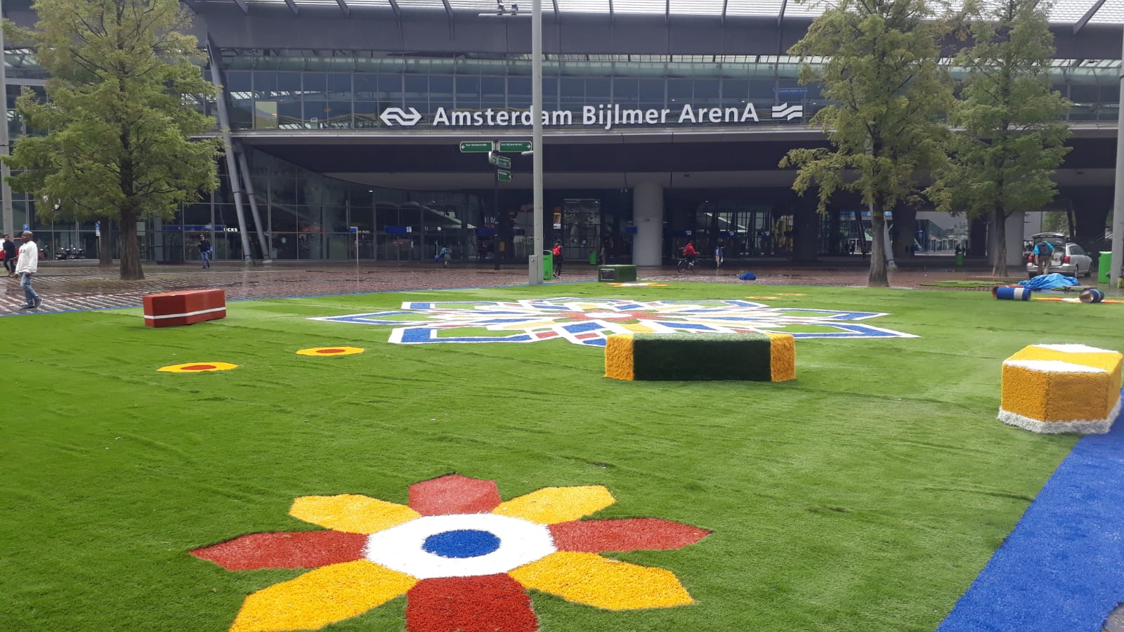 Pop Up Park / Carpet made of Astroturf or Artificial Frass